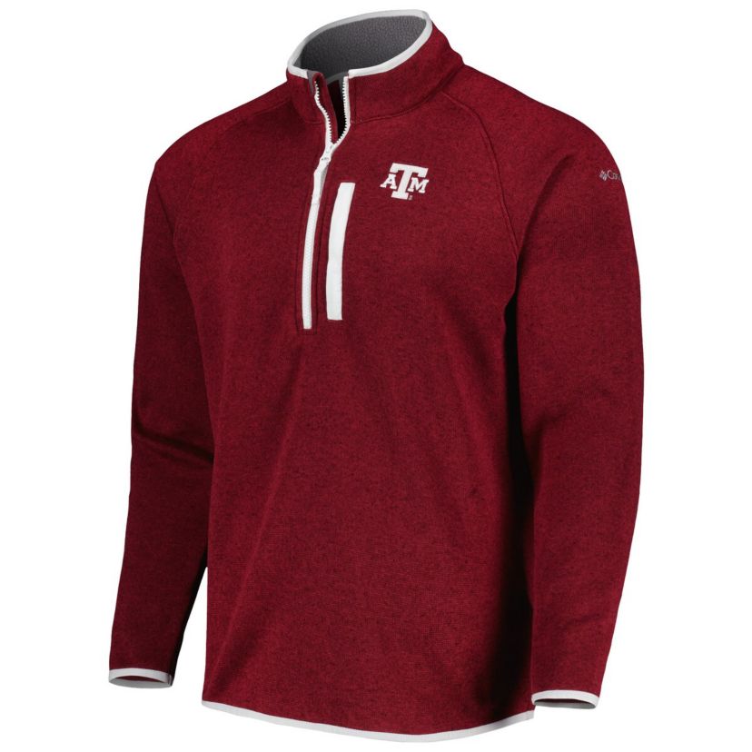 NCAA Texas A&M Aggies Canyon Point Raglan Half-Zip Top