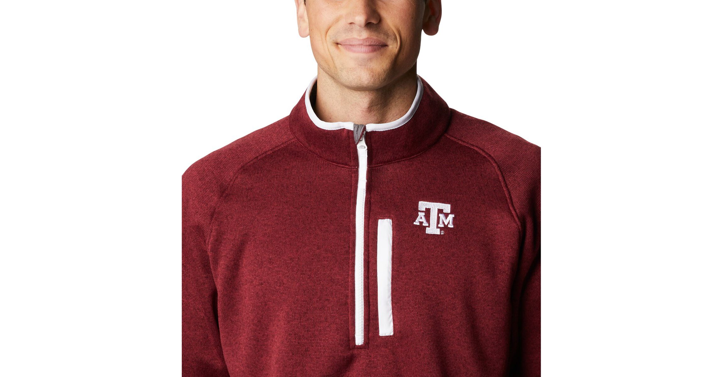 NCAA Texas A&M Aggies Canyon Point Raglan Half-Zip Top
