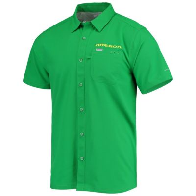 NCAA PFG Oregon Ducks Slack Tide Camp Button-Up Shirt