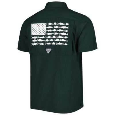 NCAA PFG Michigan State Spartans Slack Tide Camp Button-Up Shirt