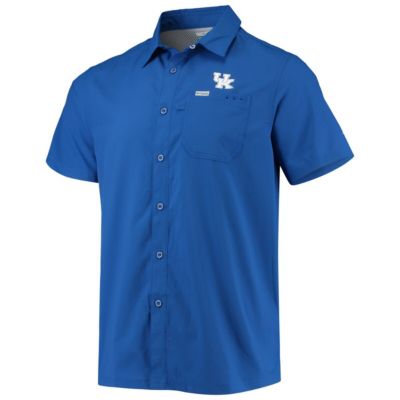 NCAA PFG Kentucky Wildcats Slack Tide Camp Button-Up Shirt