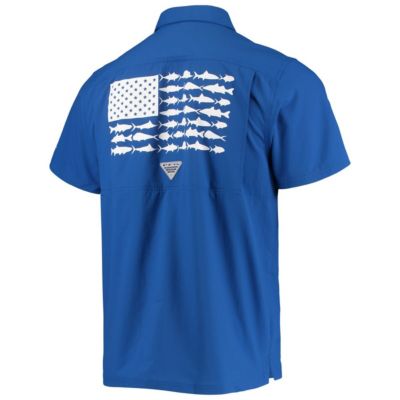 NCAA PFG Kentucky Wildcats Slack Tide Camp Button-Up Shirt