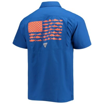 NCAA PFG Florida Gators Slack Tide Camp Button-Up Shirt