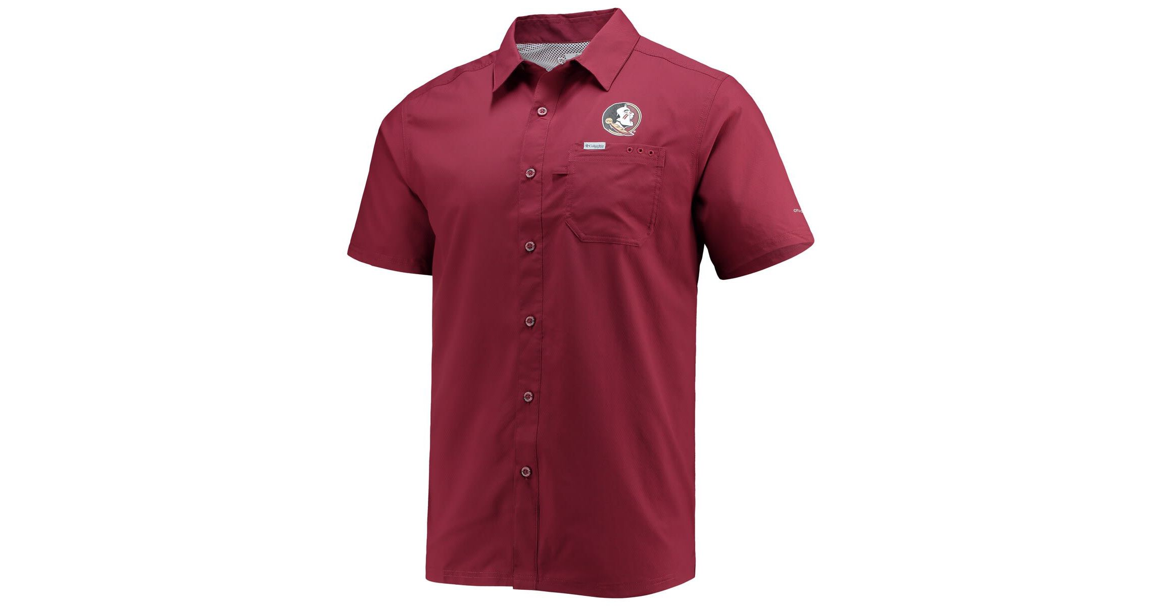 NCAA PFG Florida State Seminoles Slack Tide Camp Button-Up Shirt