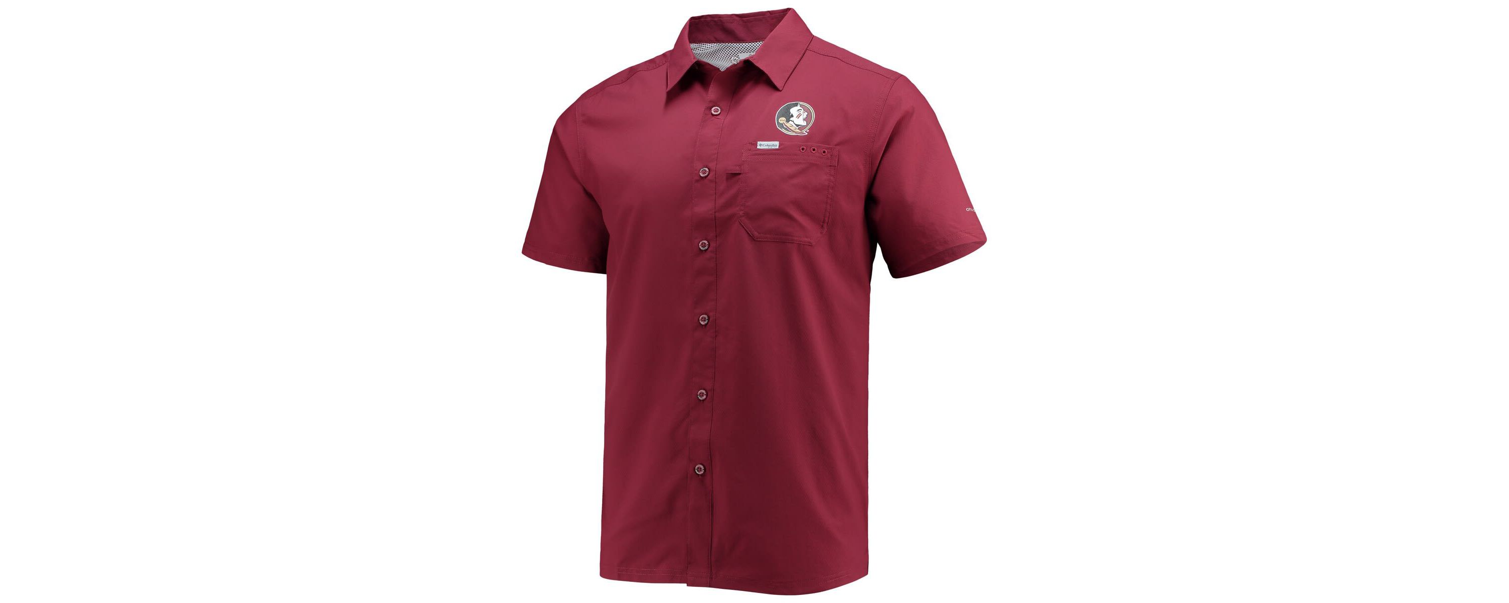 NCAA PFG Florida State Seminoles Slack Tide Camp Button-Up Shirt
