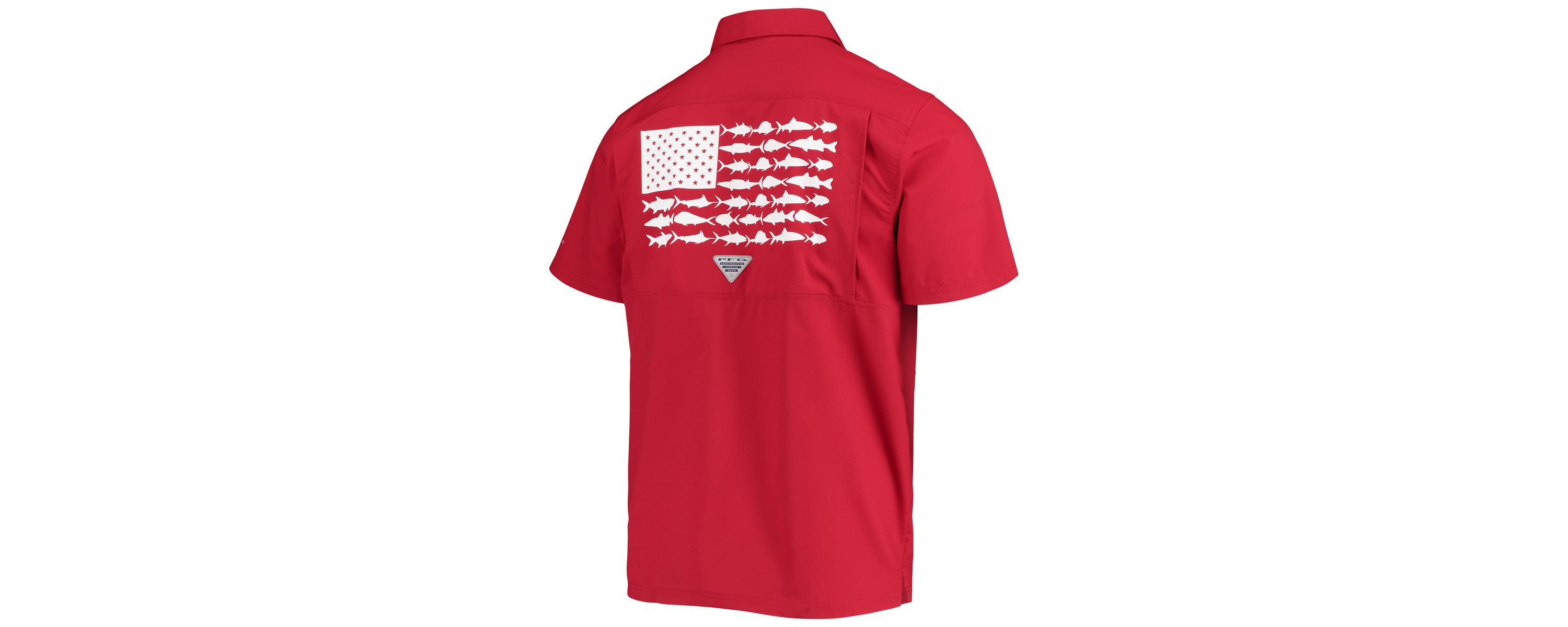 NCAA PFG Oklahoma Sooners Slack Tide Camp Button-Up Shirt