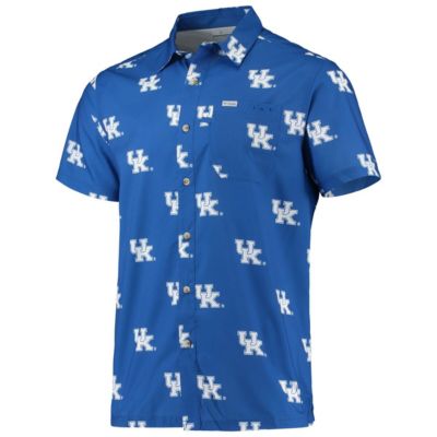 NCAA Kentucky Wildcats Super Slack Tide Omni-Shade Button-Up Shirt