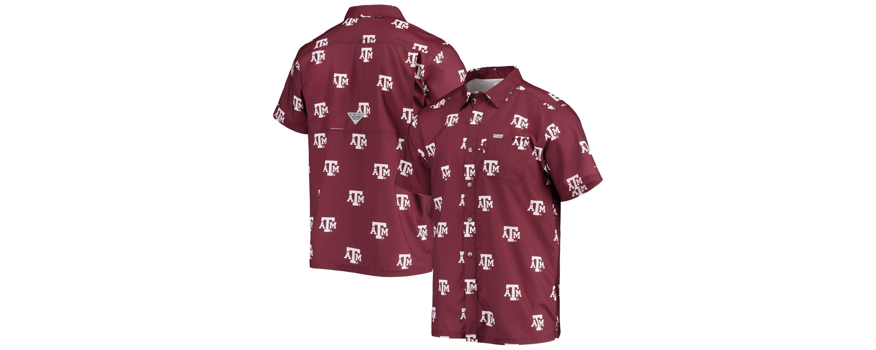 NCAA Texas A&M Aggies Super Slack Tide Omni-Shade Button-Up Shirt