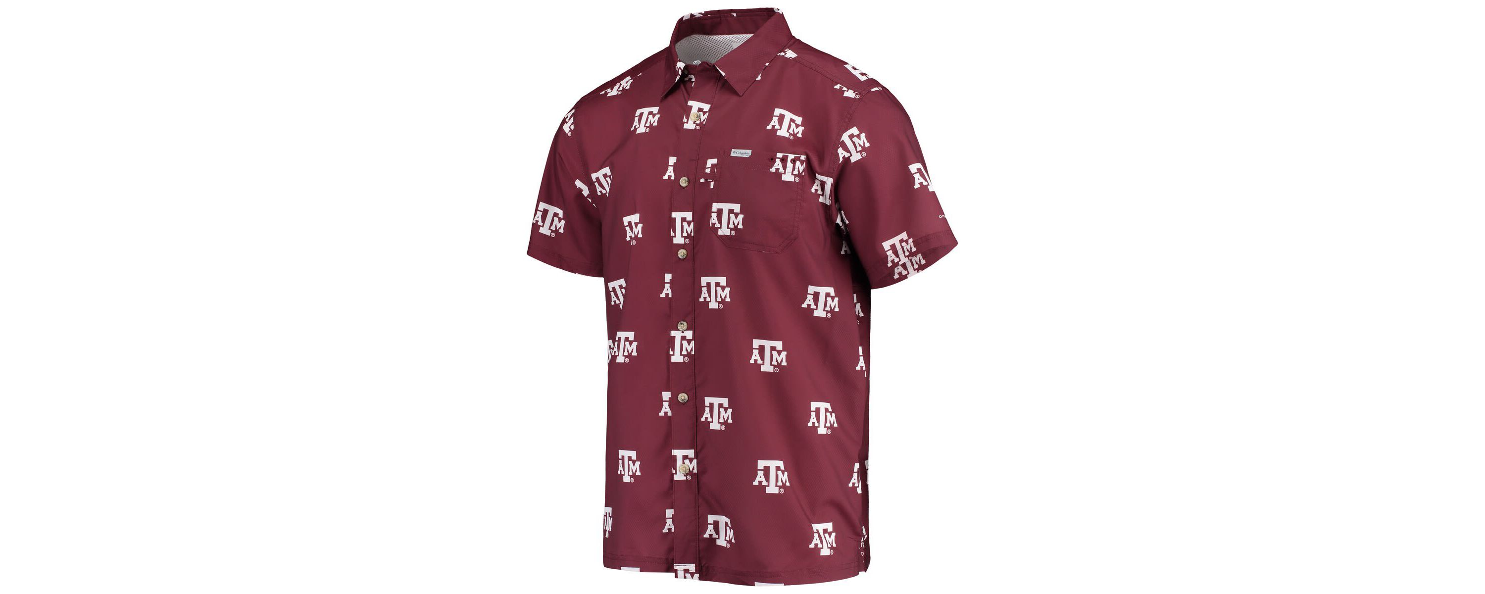 NCAA Texas A&M Aggies Super Slack Tide Omni-Shade Button-Up Shirt