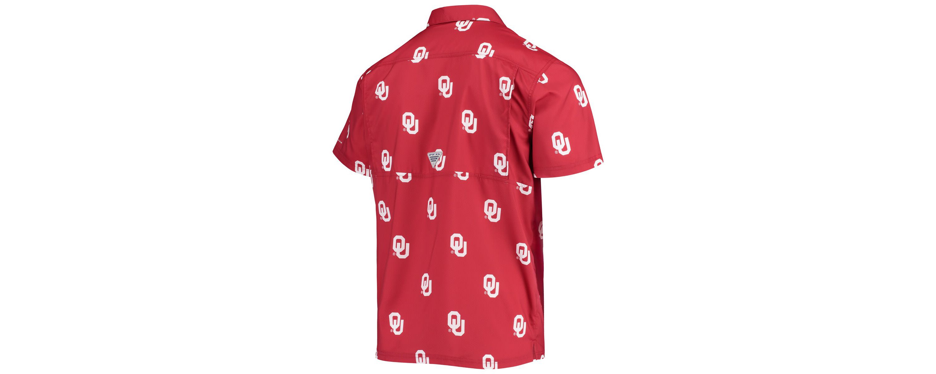NCAA Oklahoma Sooners Super Slack Tide Omni-Shade Button-Up Shirt