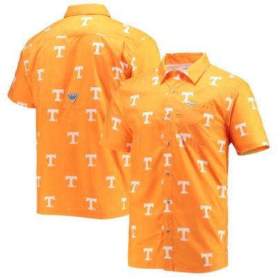 NCAA Tennessee Tennessee Volunteers Super Slack Tide Omni-Shade Button-Up Shirt