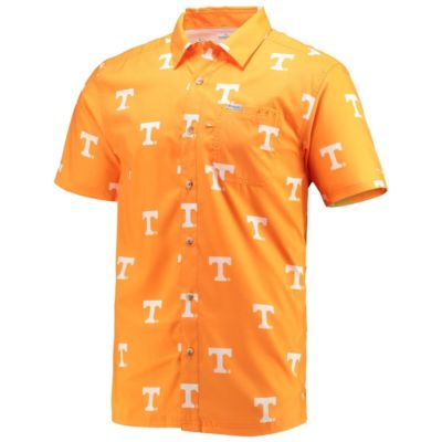 NCAA Tennessee Tennessee Volunteers Super Slack Tide Omni-Shade Button-Up Shirt