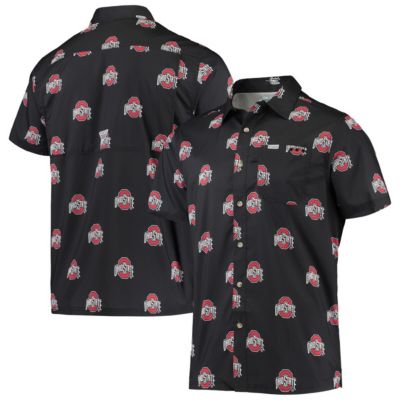 NCAA Ohio State Buckeyes Super Slack Tide Omni-Shade Button-Up Shirt