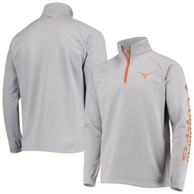 NCAA Texas Longhorns Terminal Tackle Fleece Raglan Omni-Shade Quarter-Zip Jacket