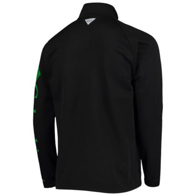 NCAA Oregon Ducks Terminal Tackle Fleece Raglan Omni-Shade Quarter-Zip Jacket