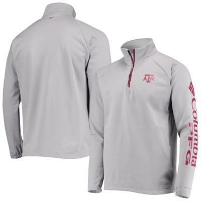 NCAA Texas A&M Aggies Terminal Tackle Fleece Raglan Omni-Shade Quarter-Zip Jacket