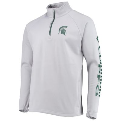 NCAA Michigan State Spartans Terminal Tackle Fleece Raglan Omni-Shade Quarter-Zip Jacket