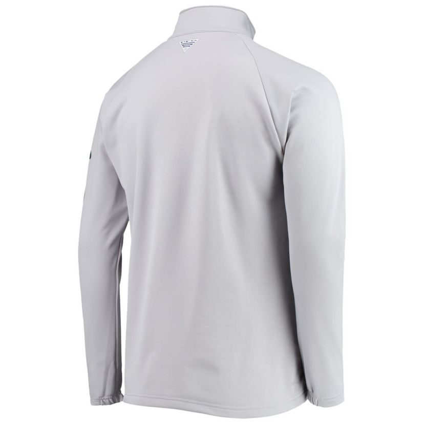 NCAA Ohio State Buckeyes Terminal Tackle Fleece Raglan Omni-Shade Quarter-Zip Jacket