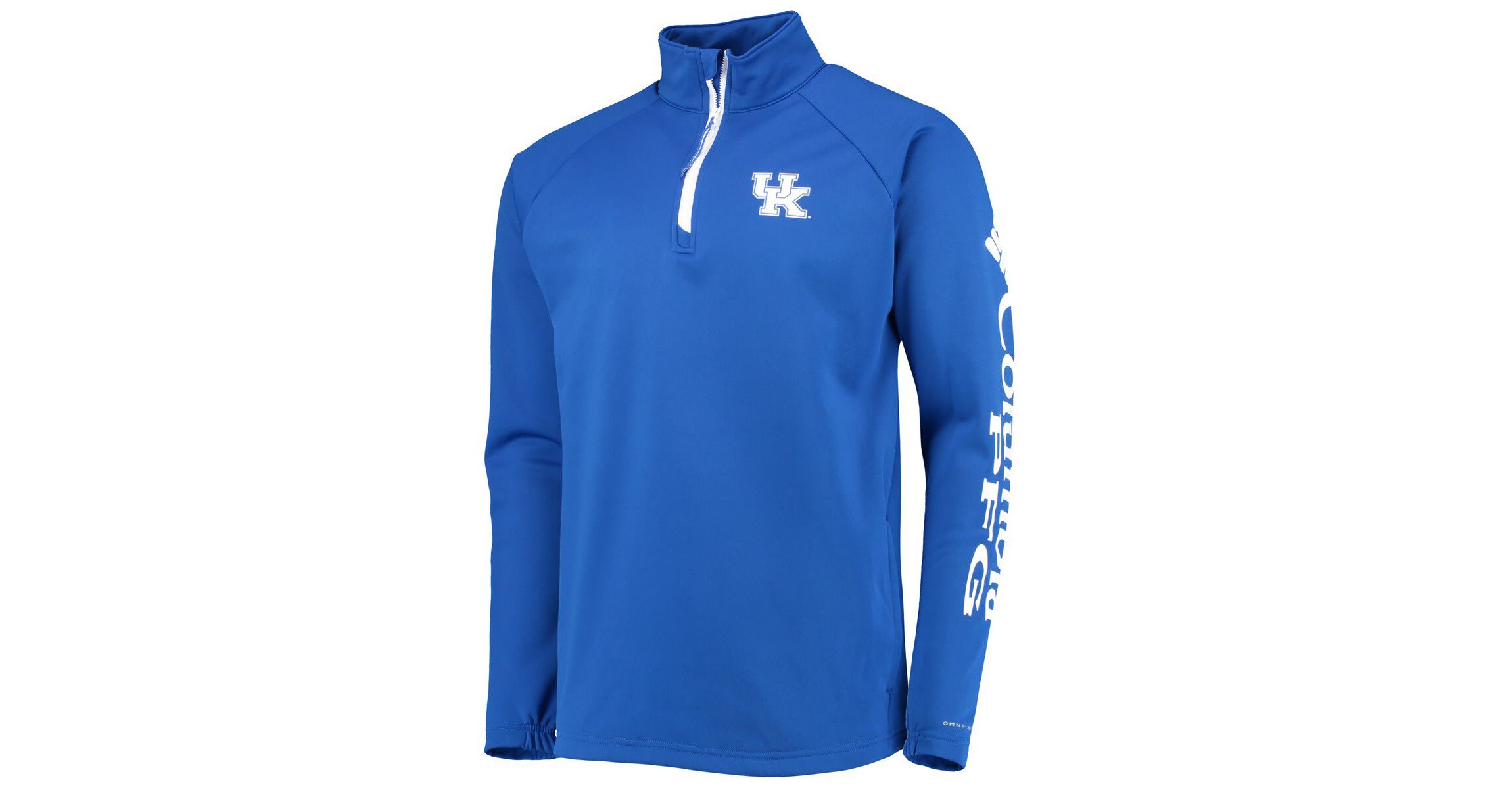NCAA Kentucky Wildcats Terminal Tackle Fleece Raglan Omni-Shade Quarter-Zip Jacket