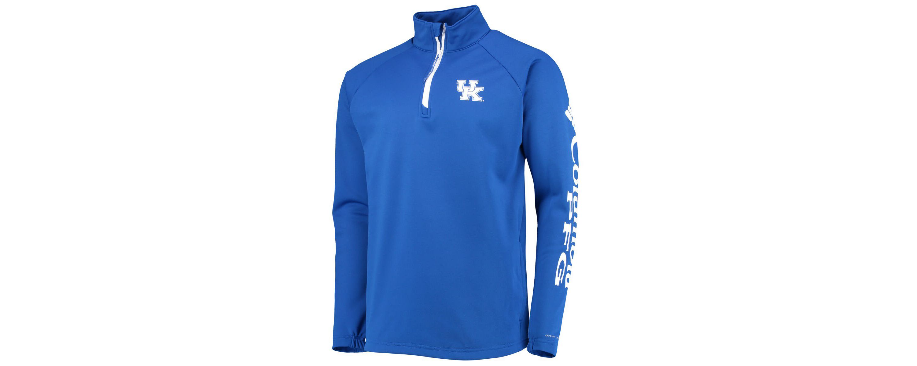 NCAA Kentucky Wildcats Terminal Tackle Fleece Raglan Omni-Shade Quarter-Zip Jacket