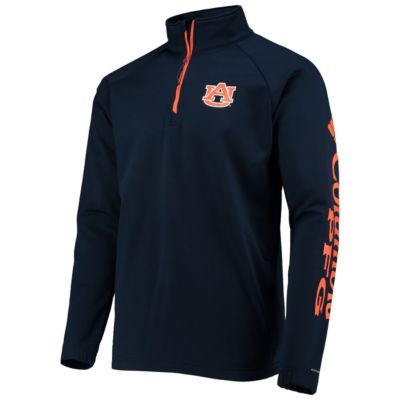 NCAA Auburn Tigers Terminal Tackle Fleece Raglan Omni-Shade Quarter-Zip Jacket
