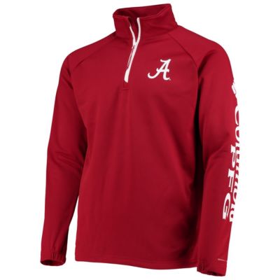 Alabama Crimson Tide NCAA Terminal Tackle Fleece Raglan Omni-Shade Quarter-Zip Jacket