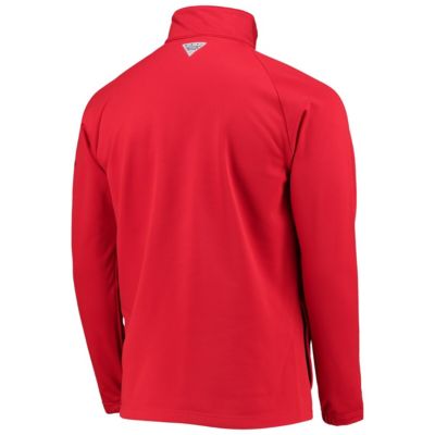 NCAA Georgia Bulldogs Terminal Tackle Fleece Raglan Omni-Shade Quarter-Zip Jacket