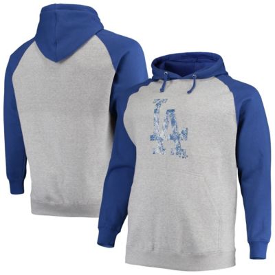 MLB Fanatics ed Los Angeles Dodgers Big & Tall Raglan Pullover Hoodie