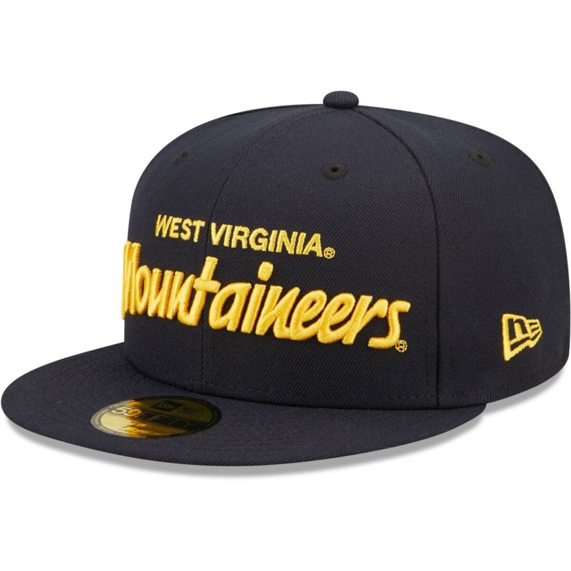 NCAA West Virginia Mountaineers Script Original 59FIFTY Fitted Hat