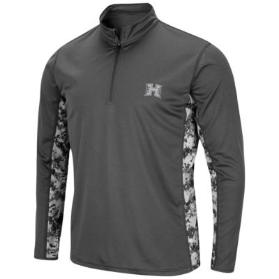 NCAA Hawaii Rainbow Warriors OHT Military Appreciation Digital Lightweight Quarter-Zip Pullover