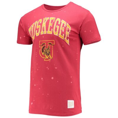 NCAA Tuskegee Golden Tigers Bleach Splatter T-Shirt