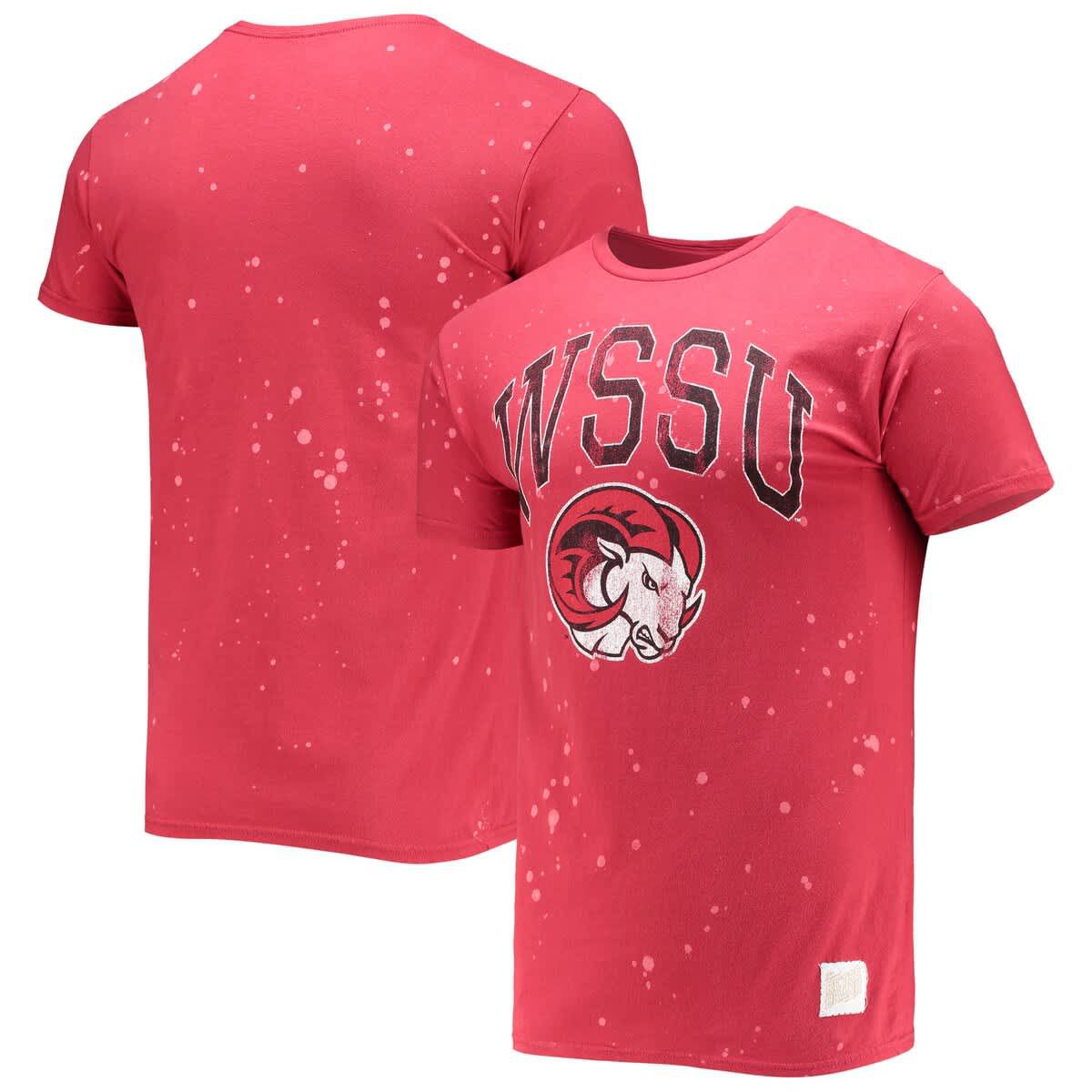 NCAA Winston-Salem State Rams Bleach Splatter T-Shirt