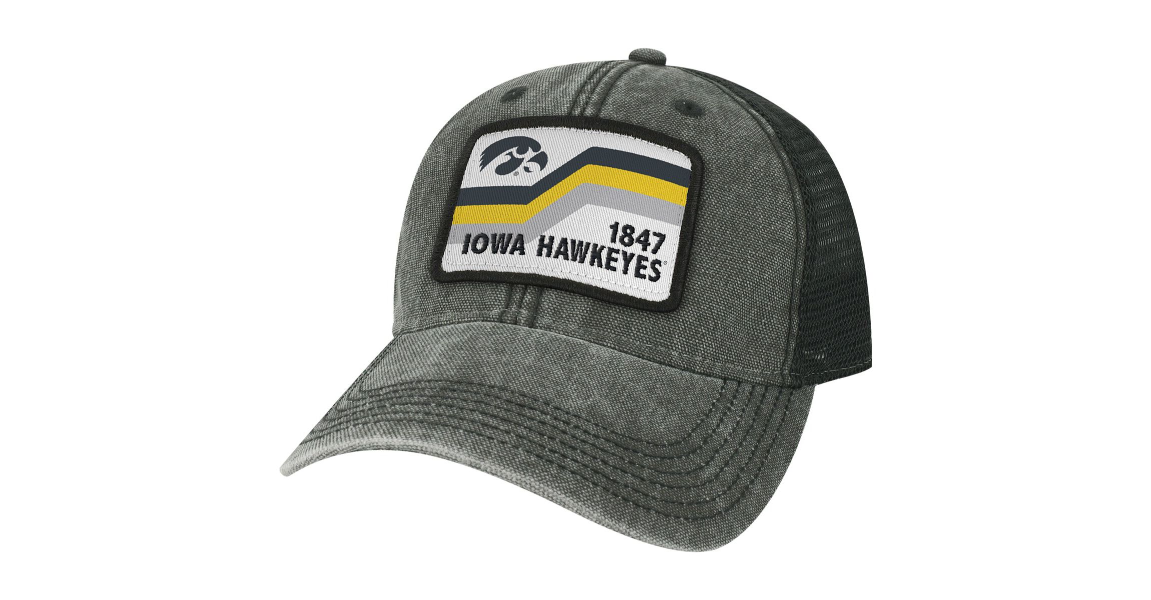 NCAA Iowa Hawkeyes Sun & Bars Dashboard Trucker Snapback Hat