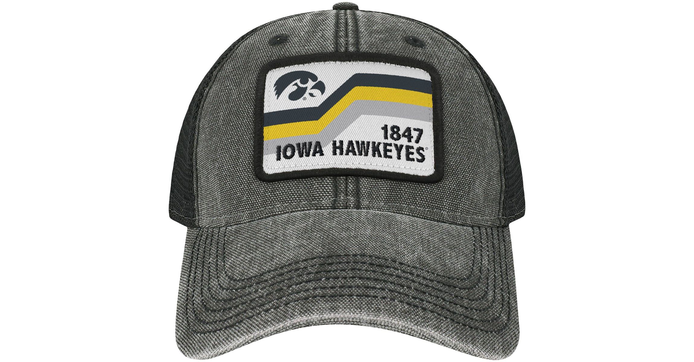 NCAA Iowa Hawkeyes Sun & Bars Dashboard Trucker Snapback Hat