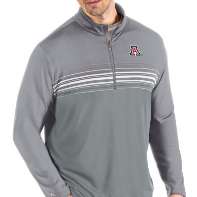 NCAA Steel/Gray Arizona Wildcats Pace Quarter-Zip Pullover Jacket