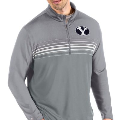 NCAA Steel/Gray BYU Cougars Pace Quarter-Zip Pullover Jacket