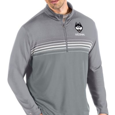 Connecticut Huskies NCAA Steel/Gray UConn Pace Quarter-Zip Pullover Jacket