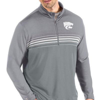 NCAA Steel/Gray Kansas State Wildcats Pace Quarter-Zip Pullover Jacket