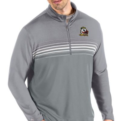 NCAA Steel/Gray Oregon Ducks Pace Quarter-Zip Pullover Jacket