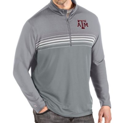 NCAA Steel/Gray Texas A&M Aggies Pace Quarter-Zip Pullover Jacket