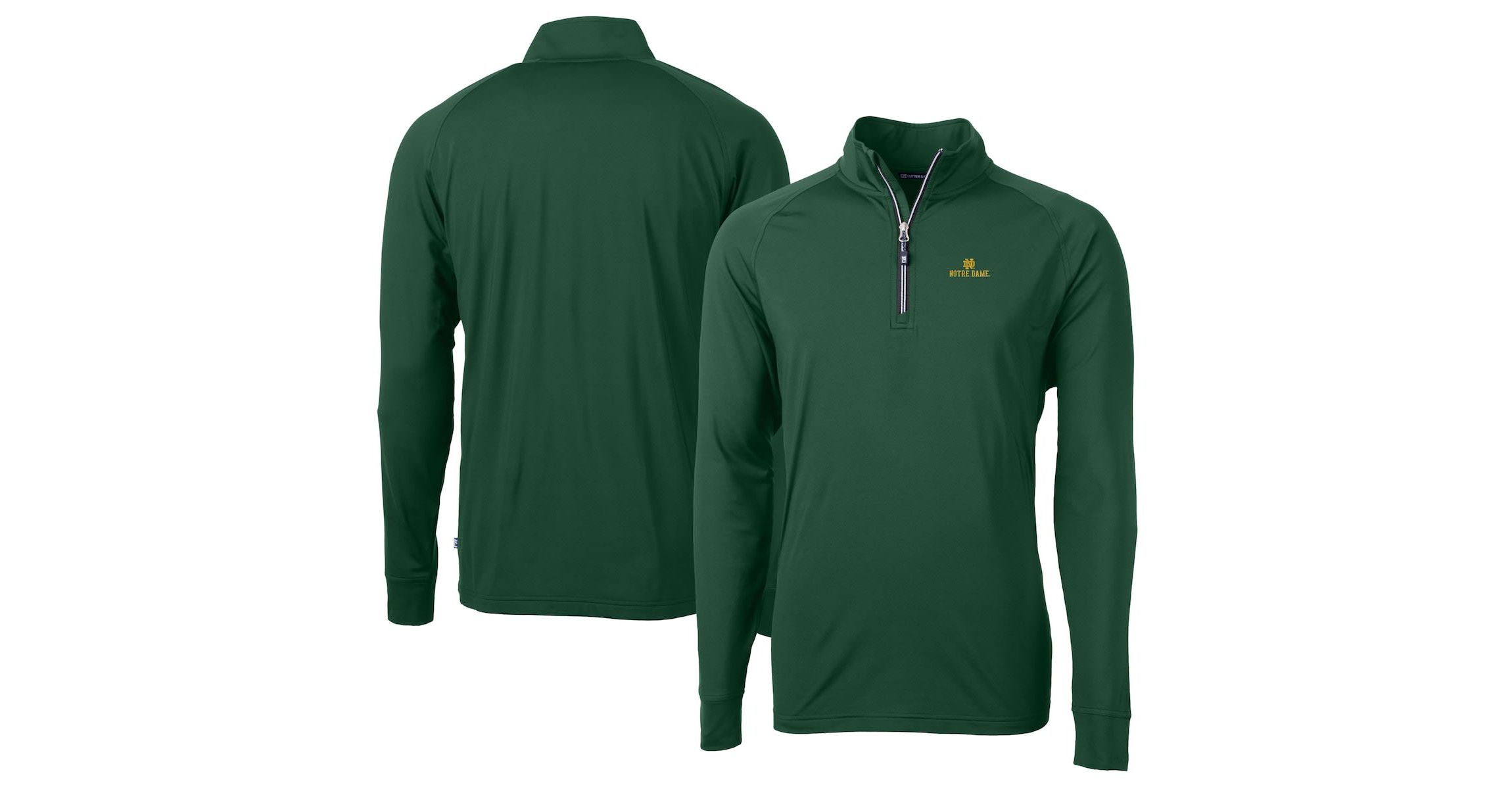 NCAA Notre Dame Fighting Irish Adapt Eco Knit Quarter-Zip Pullover Jacket