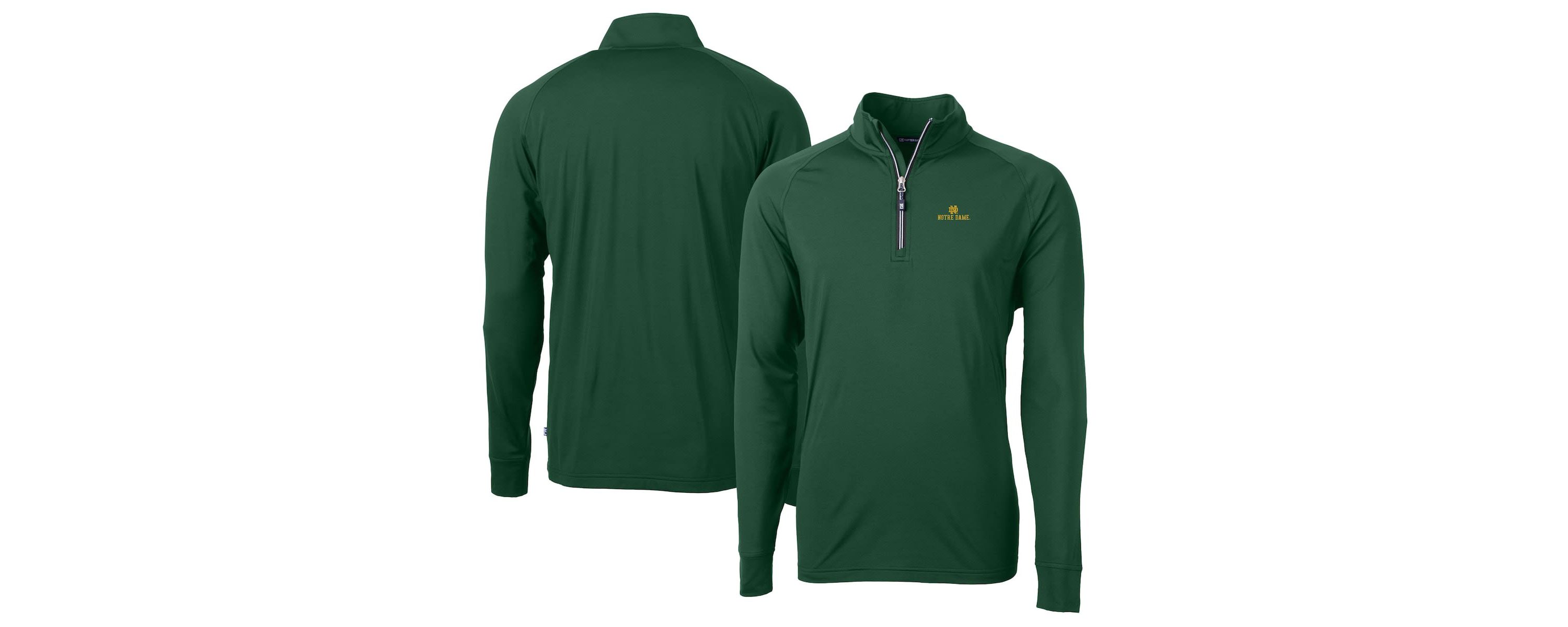 NCAA Notre Dame Fighting Irish Adapt Eco Knit Quarter-Zip Pullover Jacket