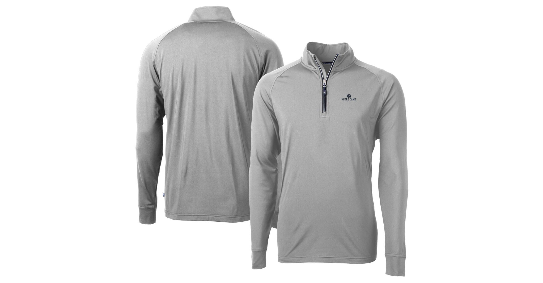 NCAA Notre Dame Fighting Irish Adapt Eco Knit Quarter-Zip Pullover Jacket
