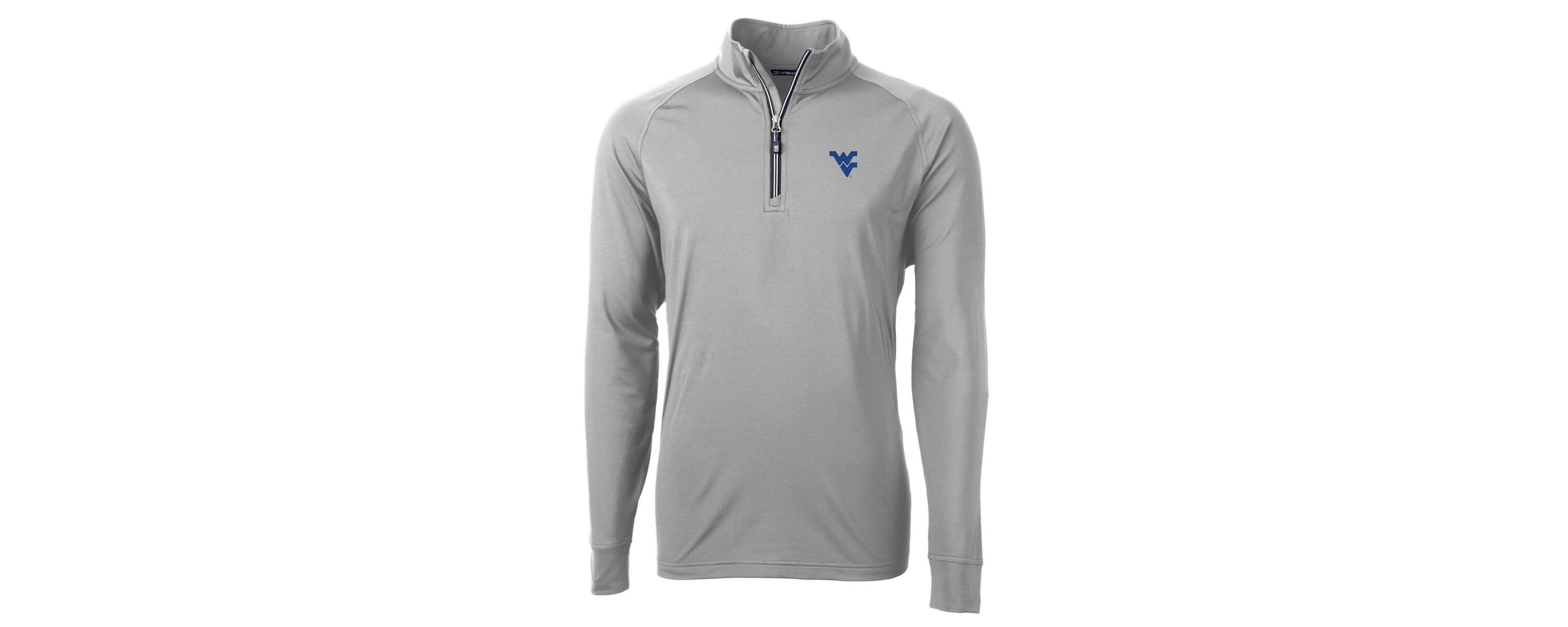 NCAA West Virginia Mountaineers Adapt Eco Knit Quarter-Zip Pullover Jacket