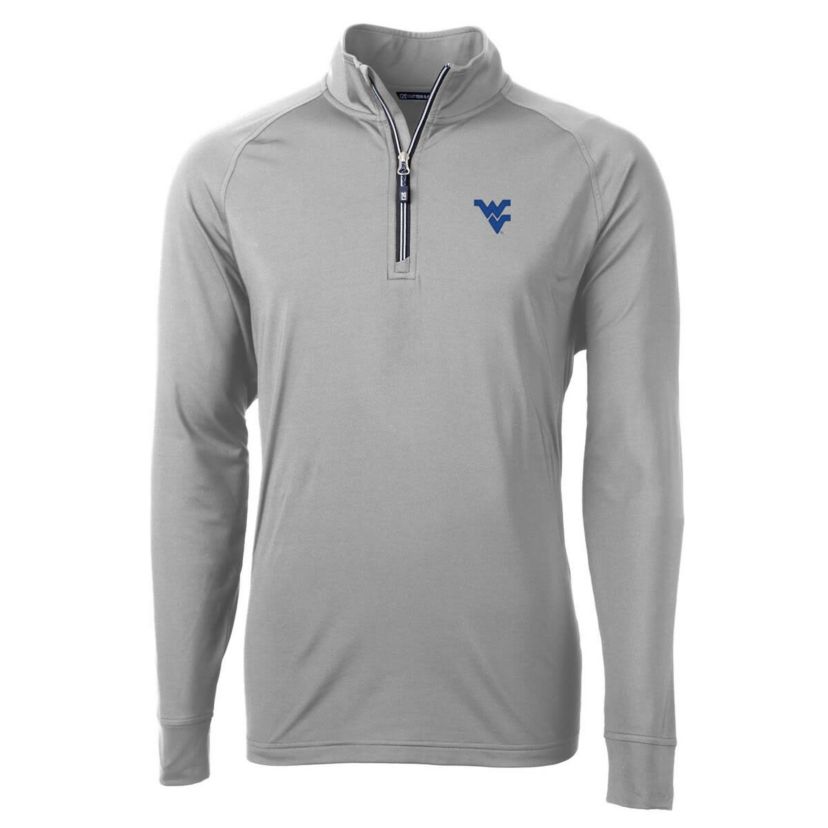 NCAA West Virginia Mountaineers Adapt Eco Knit Quarter-Zip Pullover Jacket