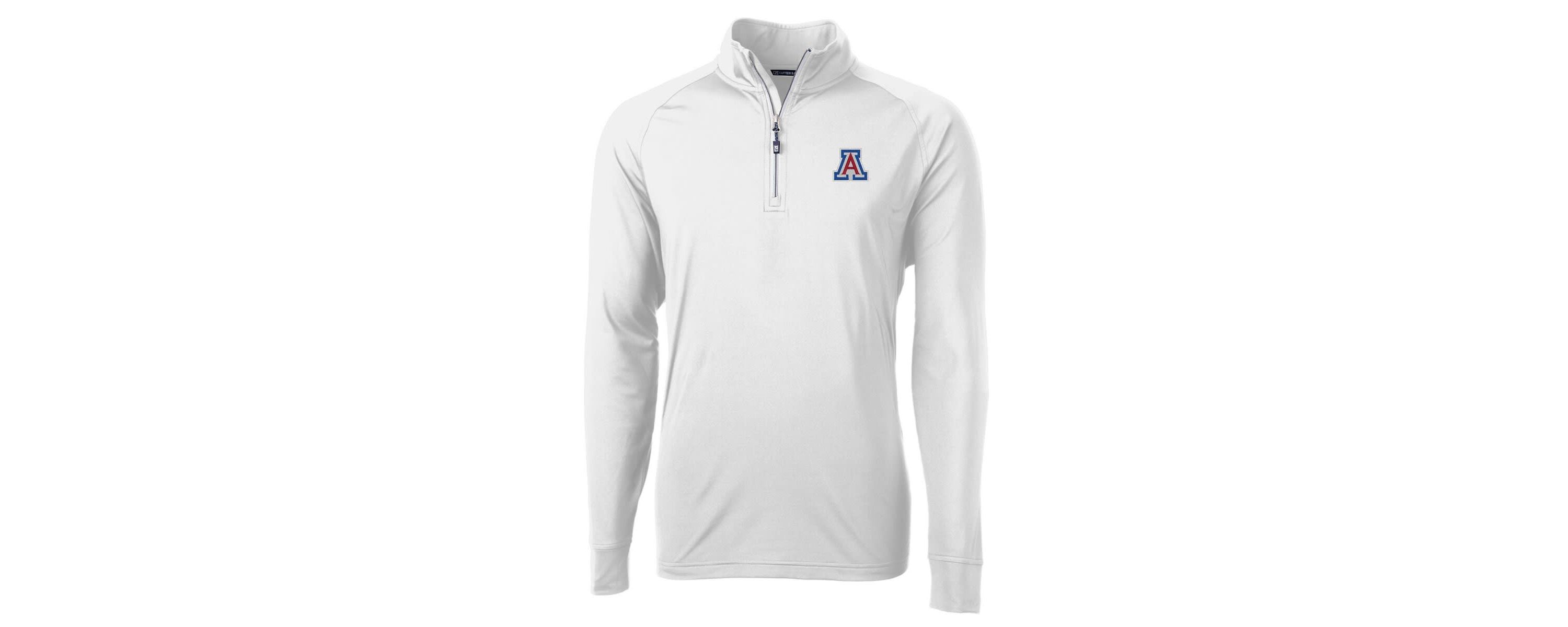NCAA Arizona Wildcats Adapt Eco Knit Quarter-Zip Pullover Jacket