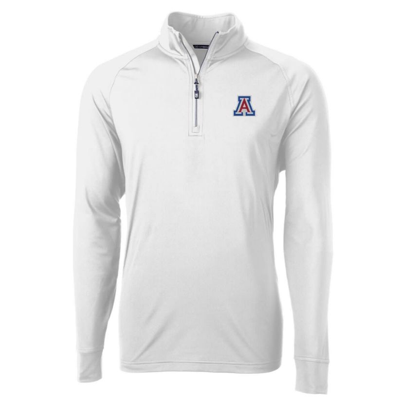 NCAA Arizona Wildcats Adapt Eco Knit Quarter-Zip Pullover Jacket