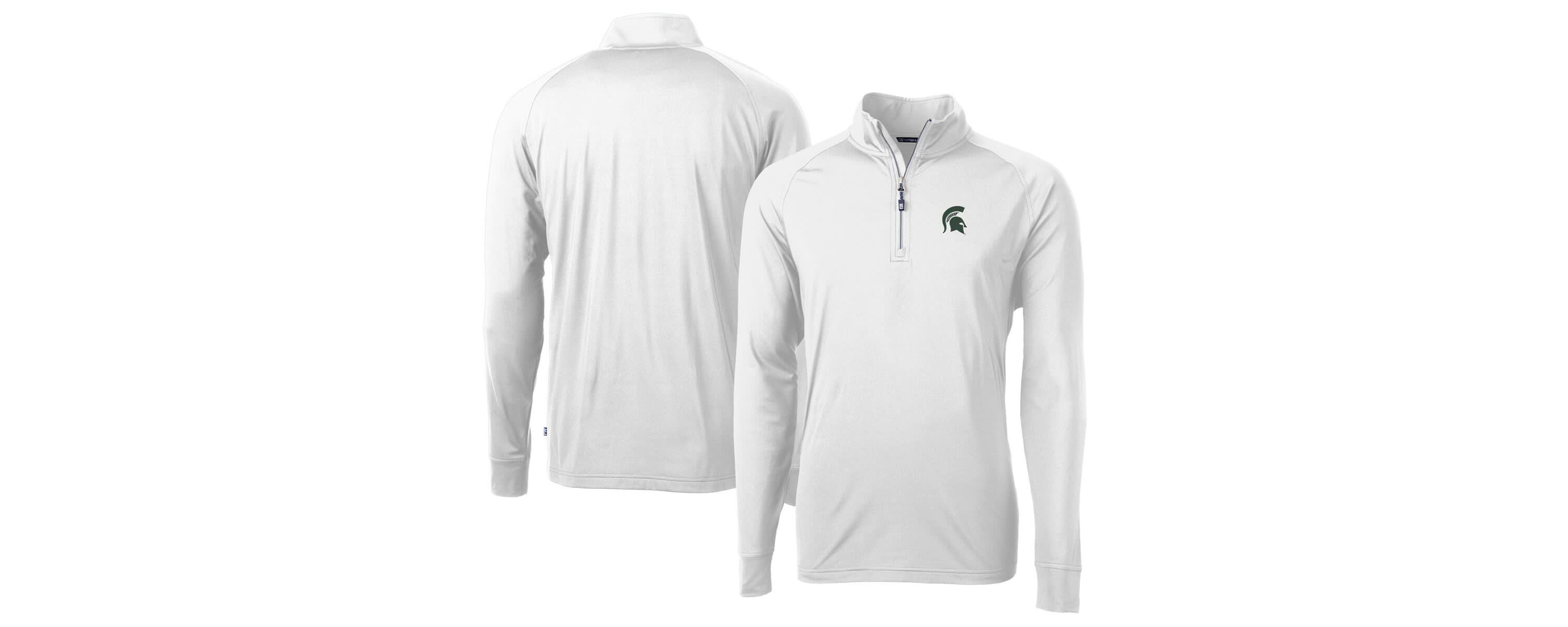 NCAA Michigan State Spartans Adapt Eco Knit Quarter-Zip Pullover Jacket