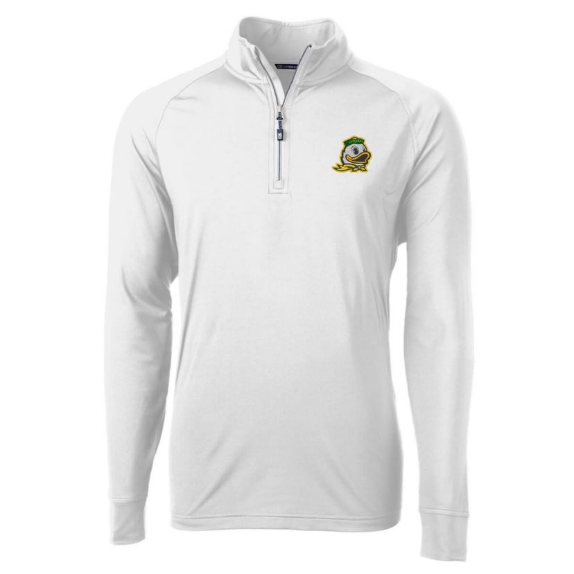 NCAA Oregon Ducks Adapt Eco Knit Quarter-Zip Pullover Jacket
