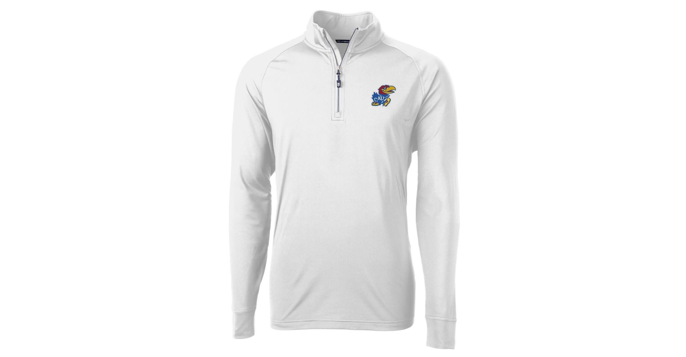 NCAA Kansas Jayhawks Adapt Eco Knit Quarter-Zip Pullover Jacket